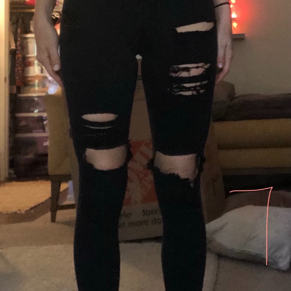 Black Ripped Jeans